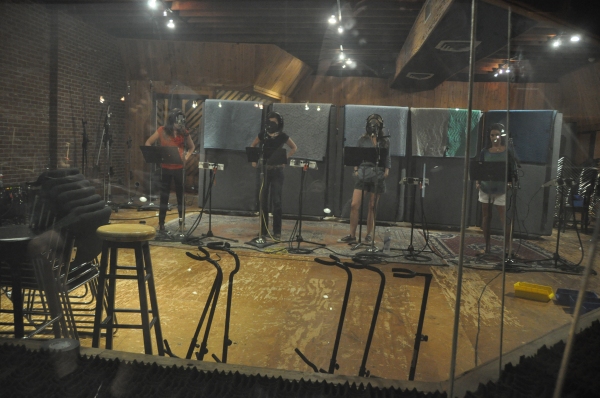Exclusive Photo Coverage: In the Recording Studio with the Girls of JERSEY BOYS for Carols For A Cure Image