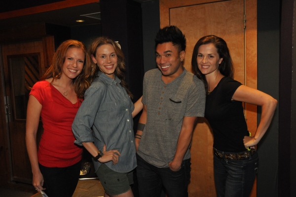 Exclusive Photo Coverage: In the Recording Studio with the Girls of JERSEY BOYS for Carols For A Cure Image