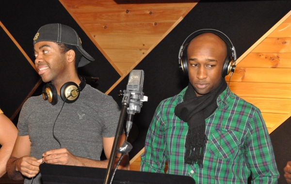 Exclusive Photo Coverage: In the Recording Studio with The Broadway Boys for Carols For A Cure!  Image