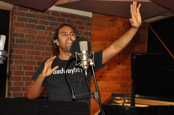 Exclusive Photo Coverage: In the Recording Studio with The Broadway Boys for Carols For A Cure!  Image