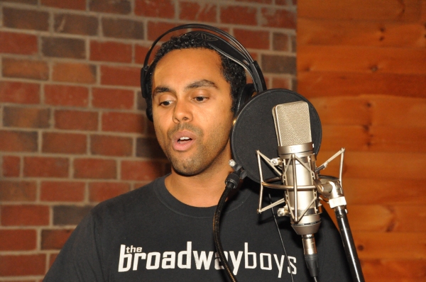 Exclusive Photo Coverage: In the Recording Studio with The Broadway Boys for Carols For A Cure!  Image
