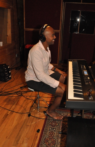 Exclusive Photo Coverage: In the Recording Studio with The Broadway Boys for Carols For A Cure!  Image