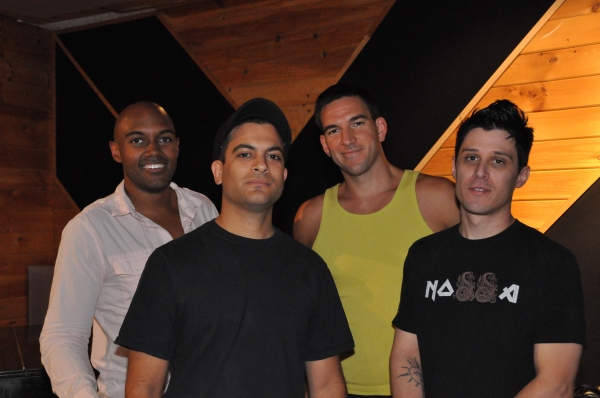Exclusive Photo Coverage: In the Recording Studio with The Broadway Boys for Carols For A Cure!  Image