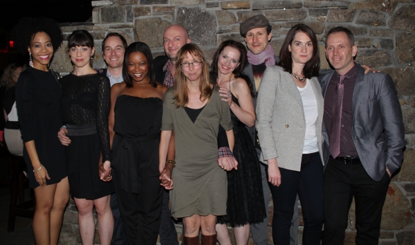 Anne Washburn, Steve Cosson and the cast Photo