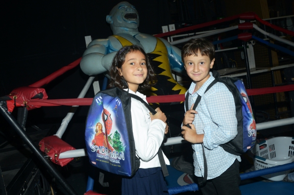Photo Flash: SPIDER-MAN TURN OFF THE DARK Welcomes Back-to-School 'Golden Ticket' Winners Image