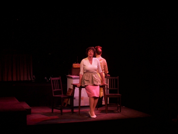 Alana Opie as Patsy Cline and Brittney Klepper as Louise Seger  Photo