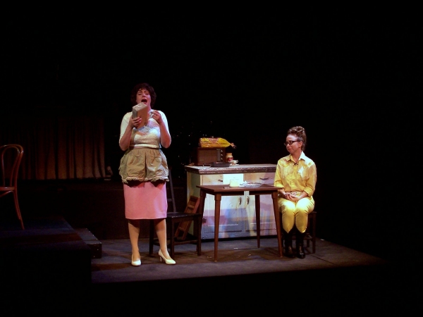 Alana Opie as Patsy Cline and Brittney Klepper as Louise Seger  Photo