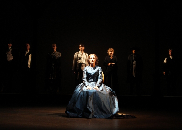 (center) Mary Anne Evans also known as George Eliot, played by Aedin Moloney Photo
