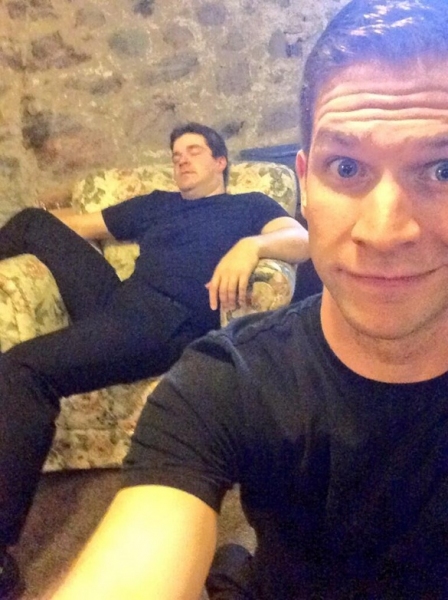 Photo Flash: Saturday Intermission Pics, Sept 21 - Goodspeed's MOST HAPPY FELLA Bares It All, KINKY BOOTS Preps for Broadway Flea and More! Image