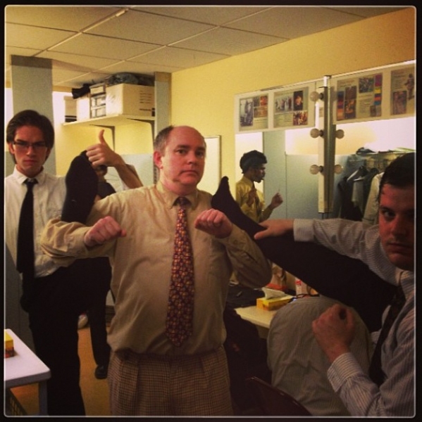 Photo Flash: Saturday Intermission Pics, Sept 21 - Goodspeed's MOST HAPPY FELLA Bares It All, KINKY BOOTS Preps for Broadway Flea and More! Image