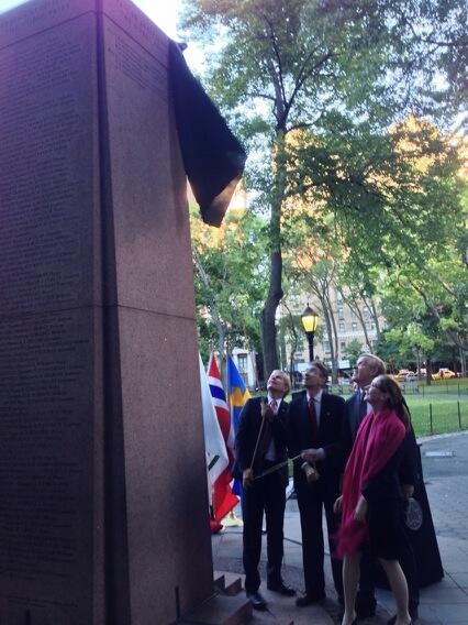 Photo Flash: New Inscriptions Unveiled at Nobel Monument in NYC 