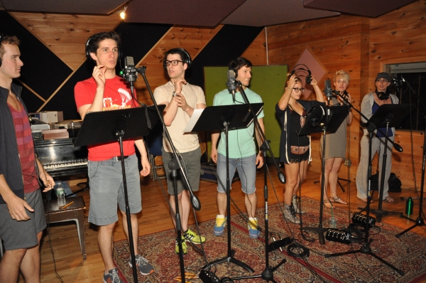 Exclusive Photo Coverage: MATILDA's Leading Ladies Record for Carols For A Cure! Image