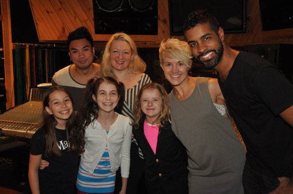 Exclusive Photo Coverage: MATILDA's Leading Ladies Record for Carols For A Cure!  Image