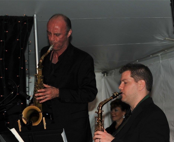 Sax players Dan Willis and Vito Chiavuzzo Photo