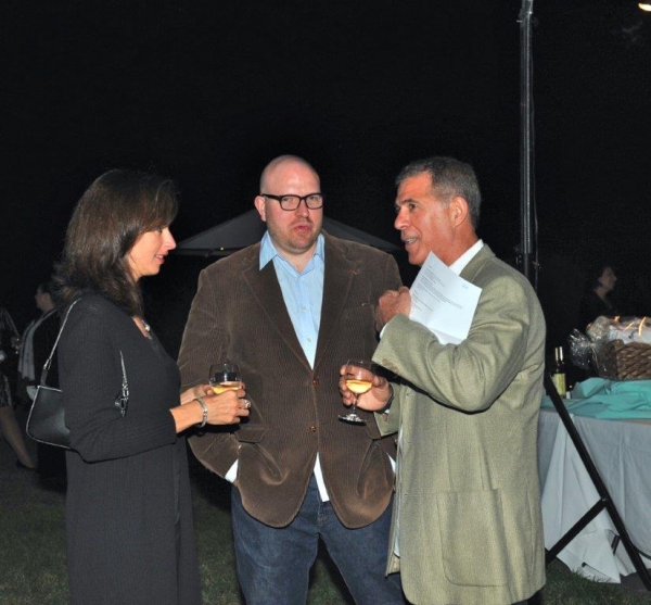 Tara Scrofani conferring with sound designer Brad Berridge and producer, Aldo Scrofan Photo