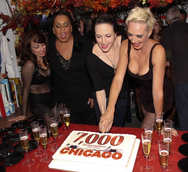 Photo Coverage: Bebe Neuwirth, Bianca Marroquin & Cast of CHICAGO Celebrate 7,000th Performance Image