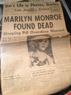 LA Times: Marilyn Monroe Found Dead Photo