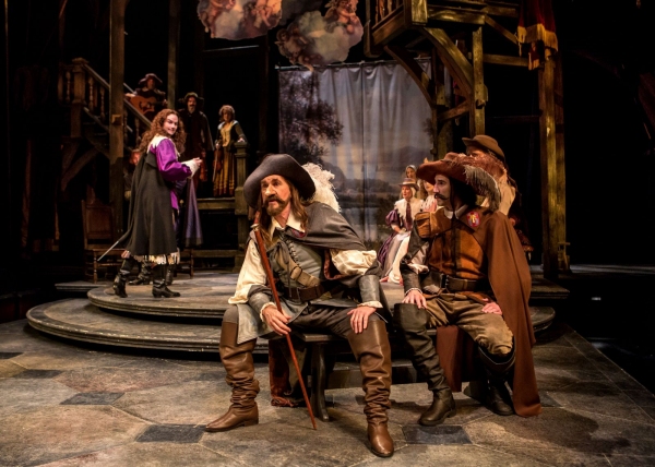 Cyrano (Harry Groener) and La Bret (Sean Fortunato) Photo