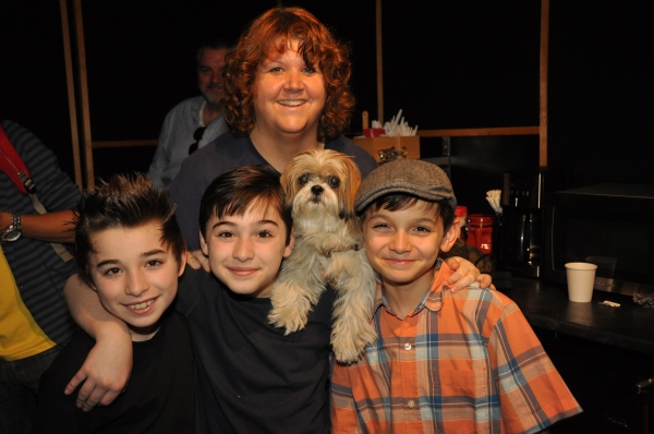Exclusive Photo Coverage: In the Recording Studio with the Cast of NEWSIES for Carols For A Cure  Image