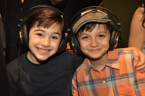 Exclusive Photo Coverage: In the Recording Studio with the Cast of NEWSIES for Carols For A Cure  Image