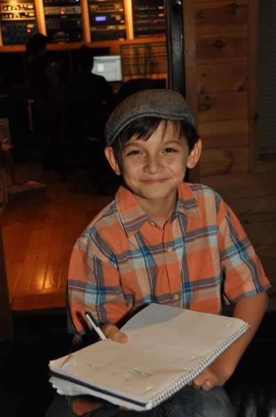 Exclusive Photo Coverage: In the Recording Studio with the Cast of NEWSIES for Carols For A Cure  Image