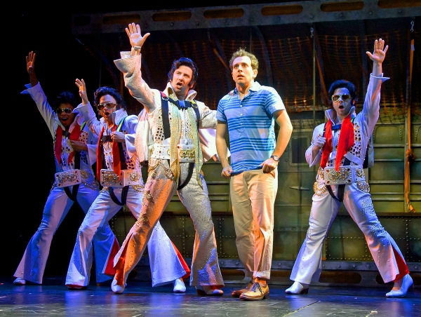 Max Kumangai, Matt Allen, David Josefsberg (Roy Bacon), Rob McClure (Jack) and Grady  Photo