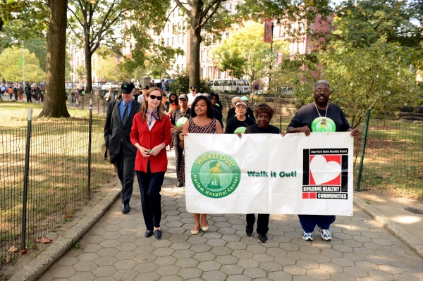 Photo Coverage: NYC PARKS JOINS HARLEM HOSPITAL CENTER TO DEDICATE WALK IT OUT! TRAIL AT MARCUS GARVEY PARK  Image