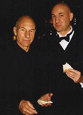 Patrick Stewart and Daniel Stewart (Tony Party Central 2004) Photo