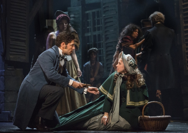 Perry Sherman as Marius and Samantha Hill as Cosette | Photo Credit: Cylla von Tiedem Photo
