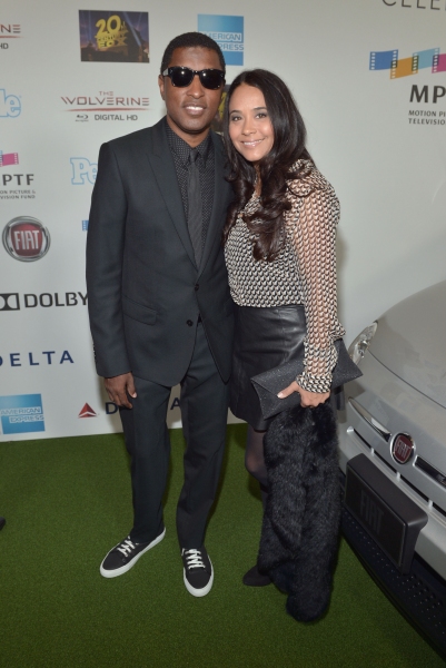 HOLLYWOOD, CA - OCTOBER 12: Singer-songwriter Kenneth ''Babyface'' Edmonds and Nicole Photo