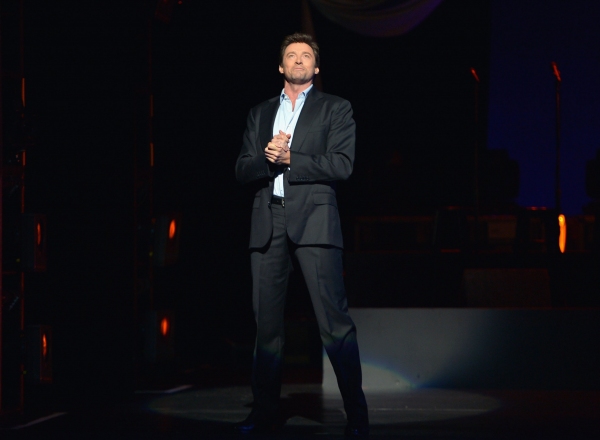 HOLLYWOOD, CA - OCTOBER 12:  Hugh Jackman performs onstage during ''Hugh Jackman... O Photo