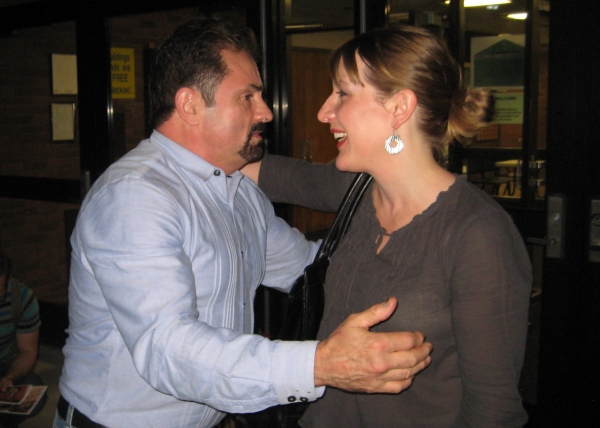 Jerry Torre greets Kelly Boucher (Edith/Little Edie) Photo