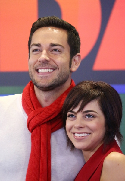 Photo Coverage: FIRST DATE's Krysta Rodriquez and Zachary Levi Ring the NASDAQ Closing Bell 