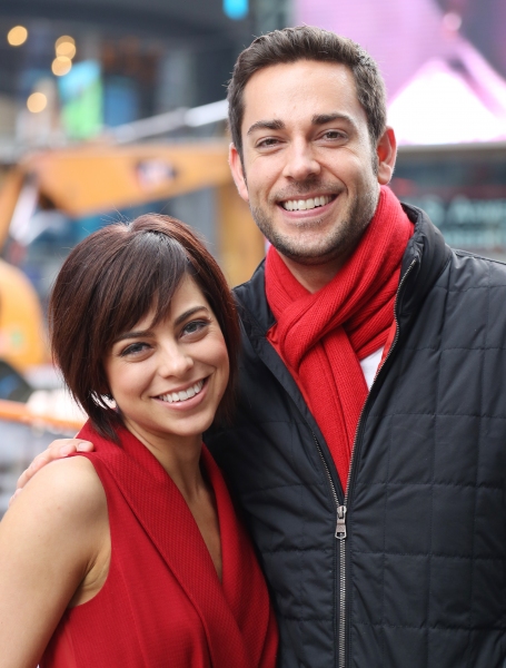 Photo Coverage: FIRST DATE's Krysta Rodriquez and Zachary Levi Ring the NASDAQ Closing Bell 