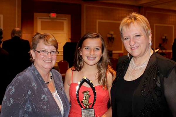 Pictured at the NJACT Perry Awards Ceremony, from left, Judi Parrish, nominated for h Photo