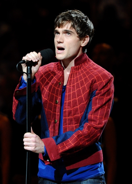 Photo Flash: SPIDER-MAN's Justin Matthew Sargent Sings National Anthem at Nets-Heat Game Image