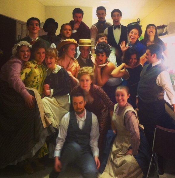 Photo Flash: Saturday Intermission Pics - Oct 19 - Part 2 - CINDERELLA's Laura Osnes Settles into Fall; Plus PIPPIN, NEWSIES & More! Image