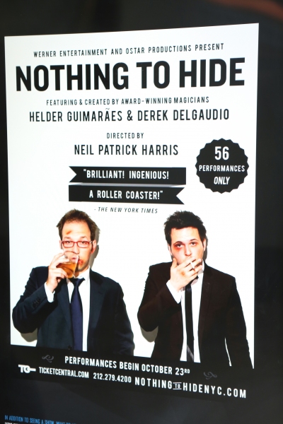 Photo Coverage: Neil Patrick Harris, Derek DelGaudio & Helder Guimaraes Preview NOTHING TO HIDE 