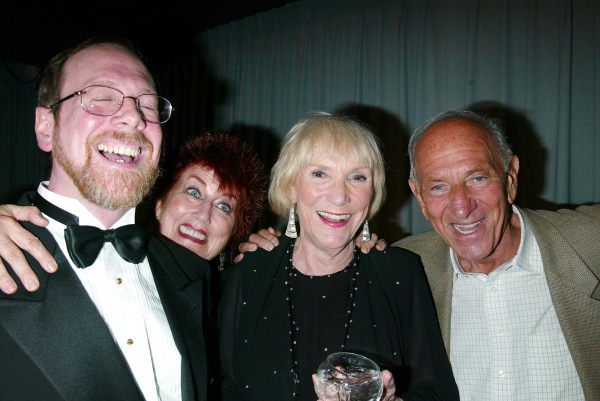 Marcia Wallace, Mark Cherry, Brett Somers and Jack Klugman attending a performance of Photo