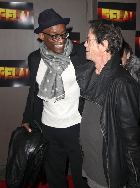 Bill T. Jones, Lou Reed  arriving for the Opening Night Performance of FELA ! on Broa Photo