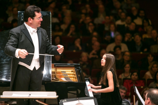 Photo Flash: David Bernard and 11-Year-Old Pianist Daniela Liebman with the Park Avenue Chamber Symphony at Carnegie Hall 