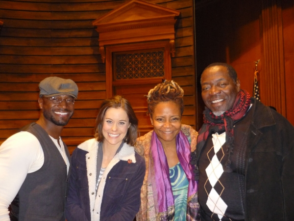 Photo Flash: Taye Diggs, Chuck Cooper Visit Sebastian Arcelus, Patrick Page & More in A TIME TO KILL on Broadway Image