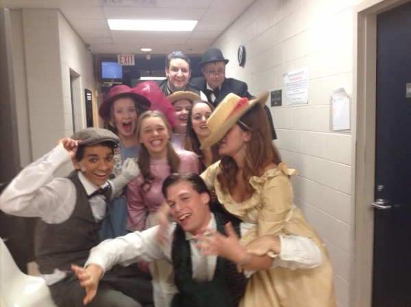 Photo Flash: Saturday Intermission Pics, Nov 2, Part 2 - Ladies of ANNIE Dress as The Orphans for Halloween and More! 