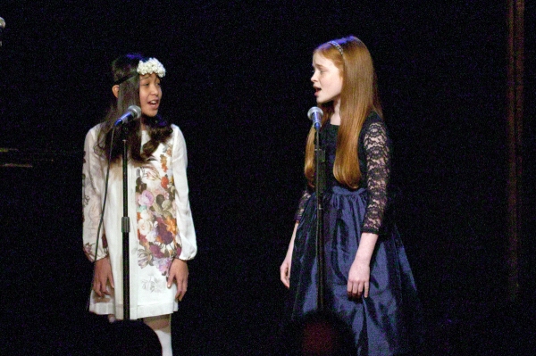 Amaya Braganza and Sadie Sink (both from Annie) Photo