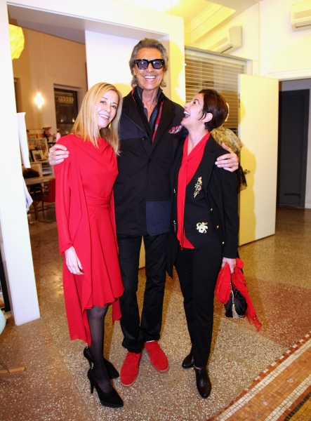 Paige Powell, Tommy Tune, Alba Clemente Photo