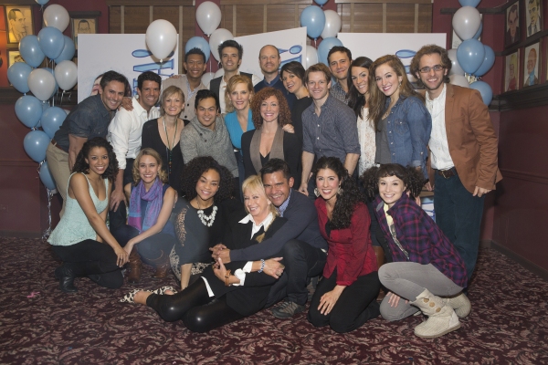 Judy Craymer and the cast of ''Mamma Mia!'' Photo