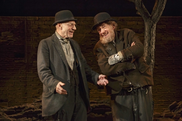 Patrick Stewart and Ian McKellen in WAITING FOR GODOT Photo