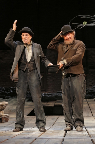 Patrick Stewart and Ian McKellen in WAITING FOR GODOT Photo