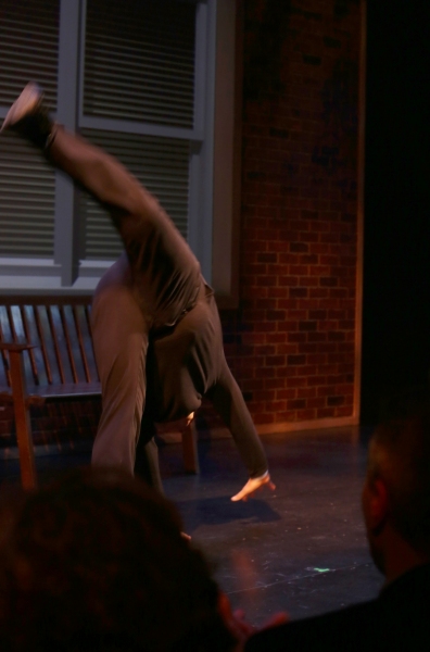 Billy Crystal does a cartwheel Photo