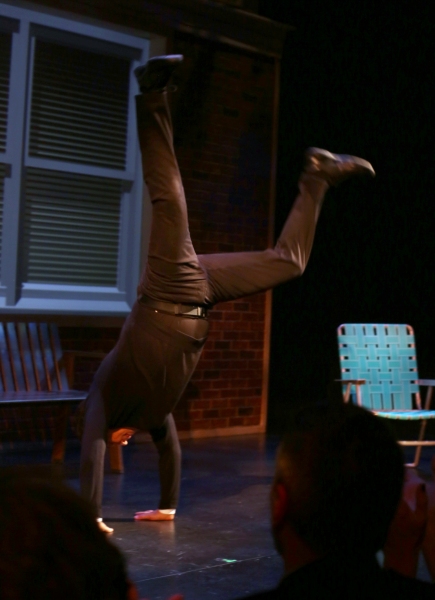 Billy Crystal does a cartwheel Photo